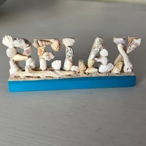2/$5 “RELAX” Seashell Plaque